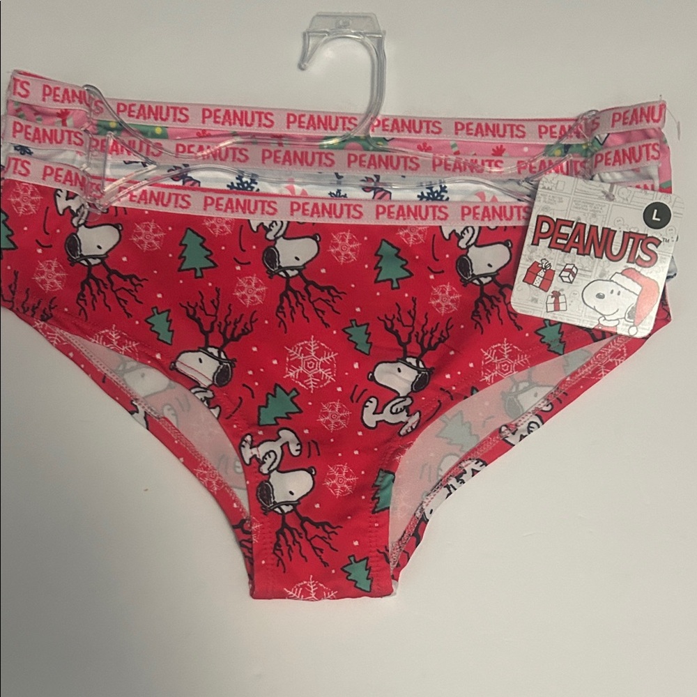 Peanuts Festive Red Kids Underwear